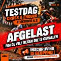 KTM TESTDAG 11 OKTOBER A.S. AFGELAST